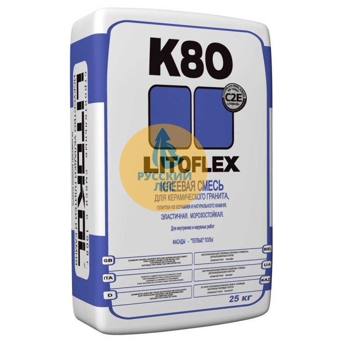 Клей плиточный K80 LITOKOL LITOFLEX (К80 Литокол Литофлекс)
