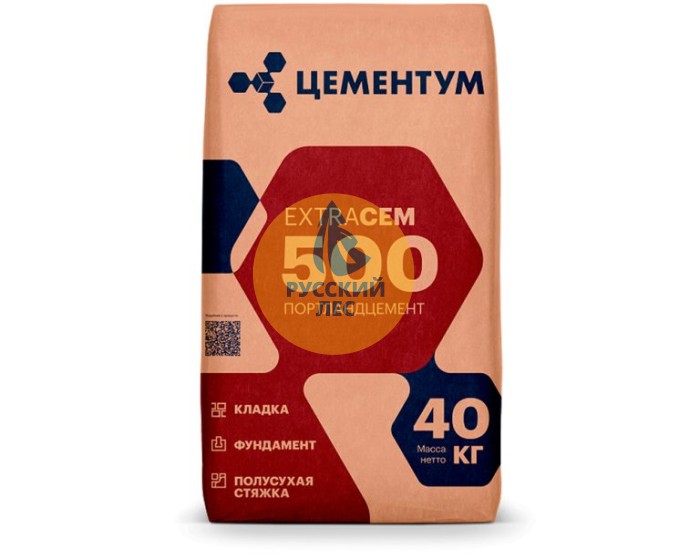 Цемент М-500 (40кг) Цементум Холсим