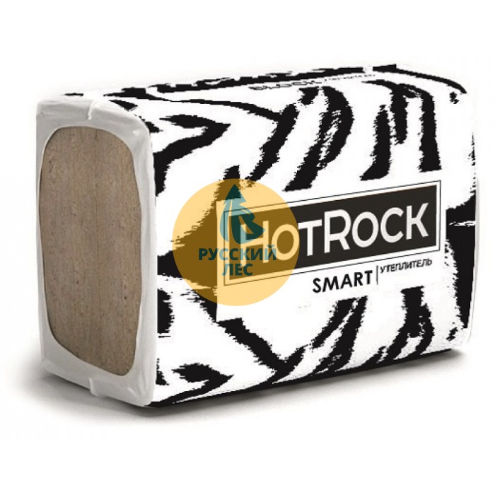 Каменная вата утеплитель Хотрок Смарт 1200*600*100мм (2,88м2) (0,288м3) (25кг/м3)