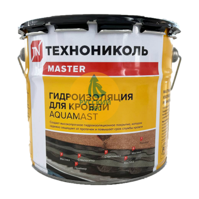 Мастика  битумная- резиновая для кровли Аквамаст "Технониколь" (18кг)