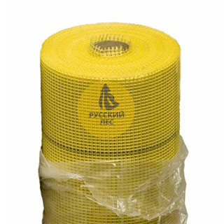 Cетка стеклотканевая для фасадных работ 5мм*5мм 145г/м2 (желтая)