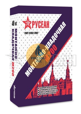 Русеан М200 Монтажно-Кладочная смесь (40кг)