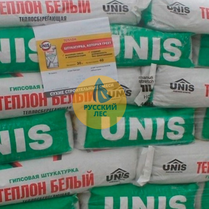 Штукатурка энергосберегающая Теплон белый Unis (Юнис)