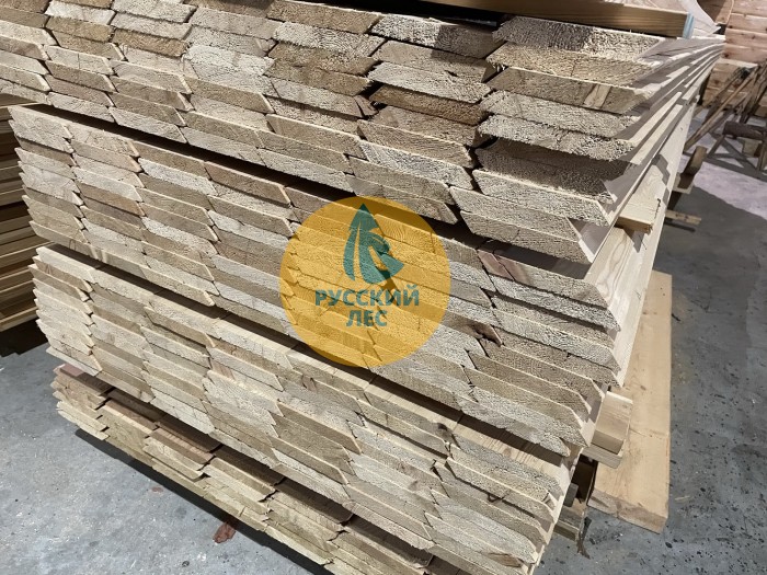 Скошенный планкен из лиственницы А 20мм x 120мм  