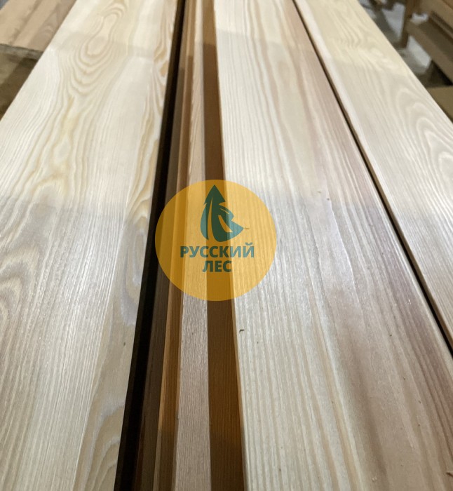 Скошенный планкен из лиственницы Прима 20мм x 120мм    