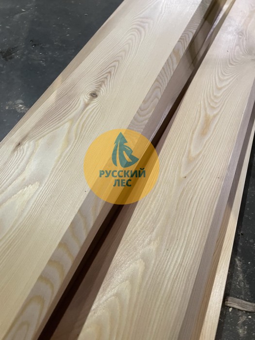 Скошенный планкен из лиственницы Прима 20мм x 140мм 