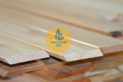 Скошенный планкен из лиственницы C 20мм x 90мм  