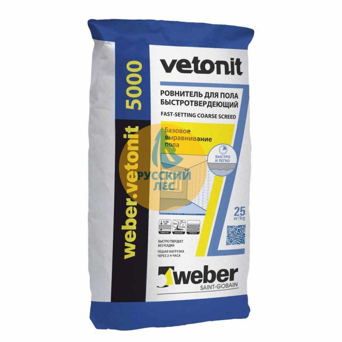 Ровнитель пола Vetonit 5000 (Ветонит 5000) Weber (Вебер)