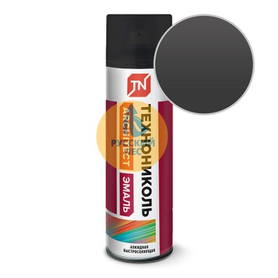 Эмаль аэрозольная ТЕХНОНИКОЛЬ, черная матовая 9005М