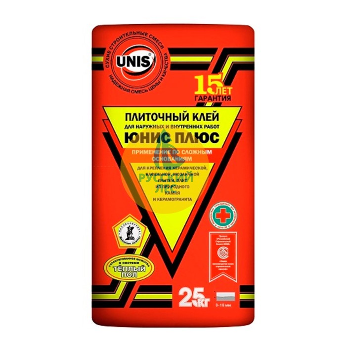 Клей для плитки Unis + (Юнис плюс) 5кг
