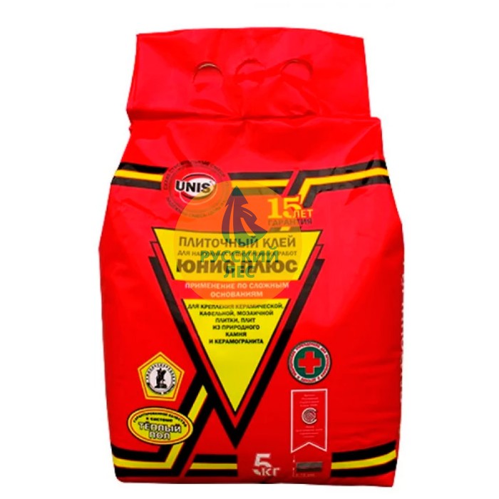 Клей для плитки Unis + (Юнис плюс) 5кг