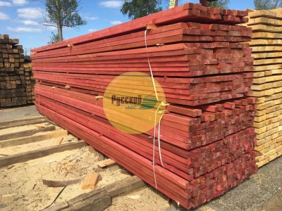 доска обрезная антисептированная 25x200x6м 